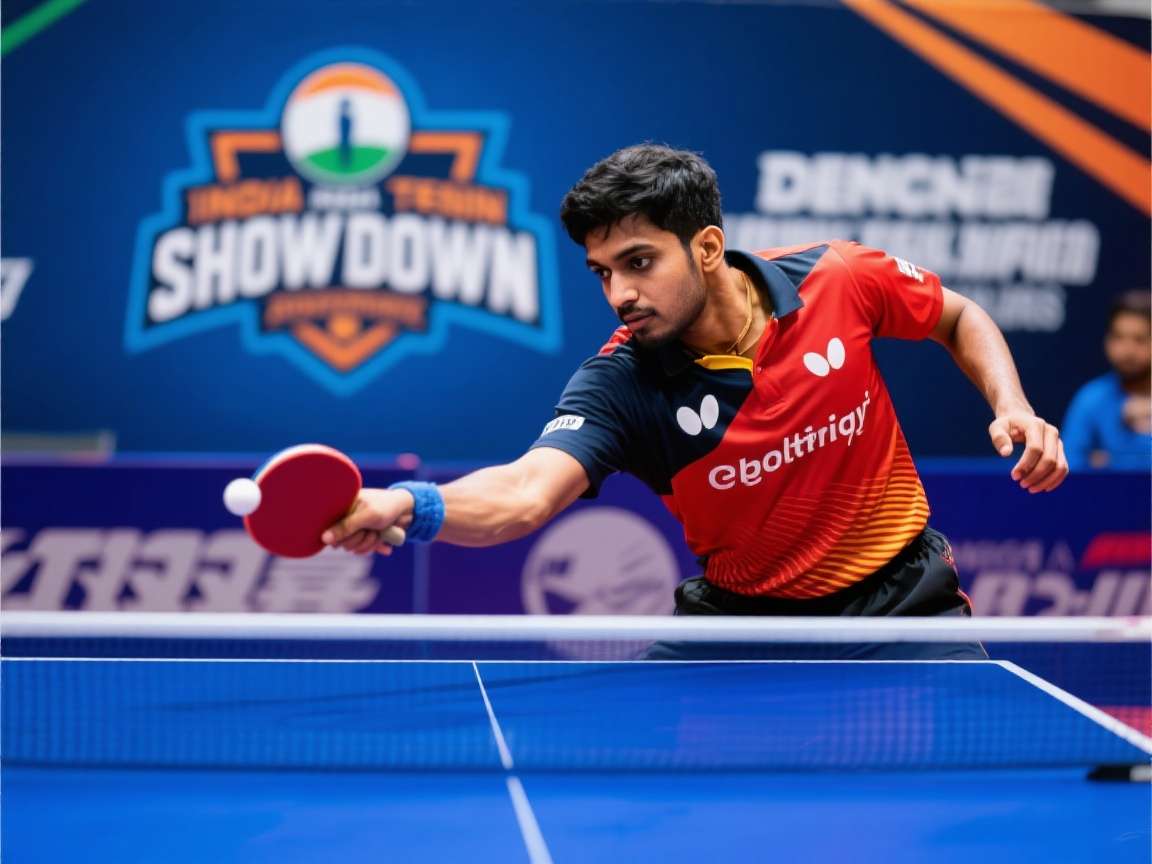 India Table Tennis Showdown - Master Advanced Techniques India Table Tennis Showdown gameplay showing advanced shot techniques